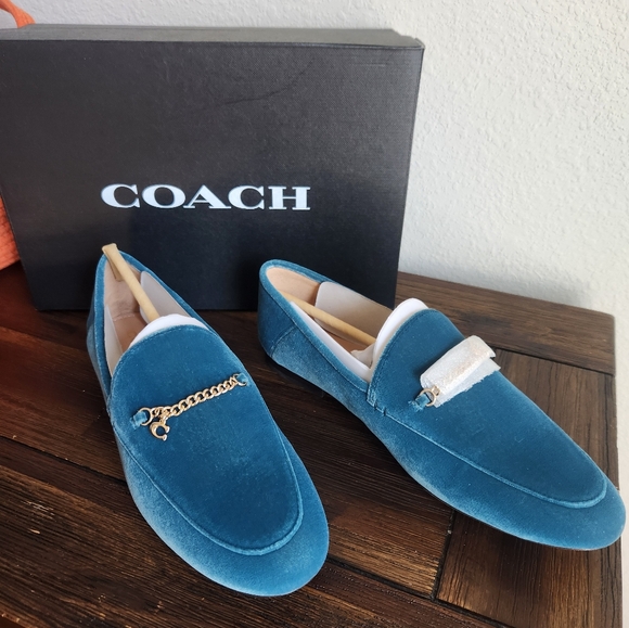 Coach Hanna Velvet Loafers - Picture 1 of 11